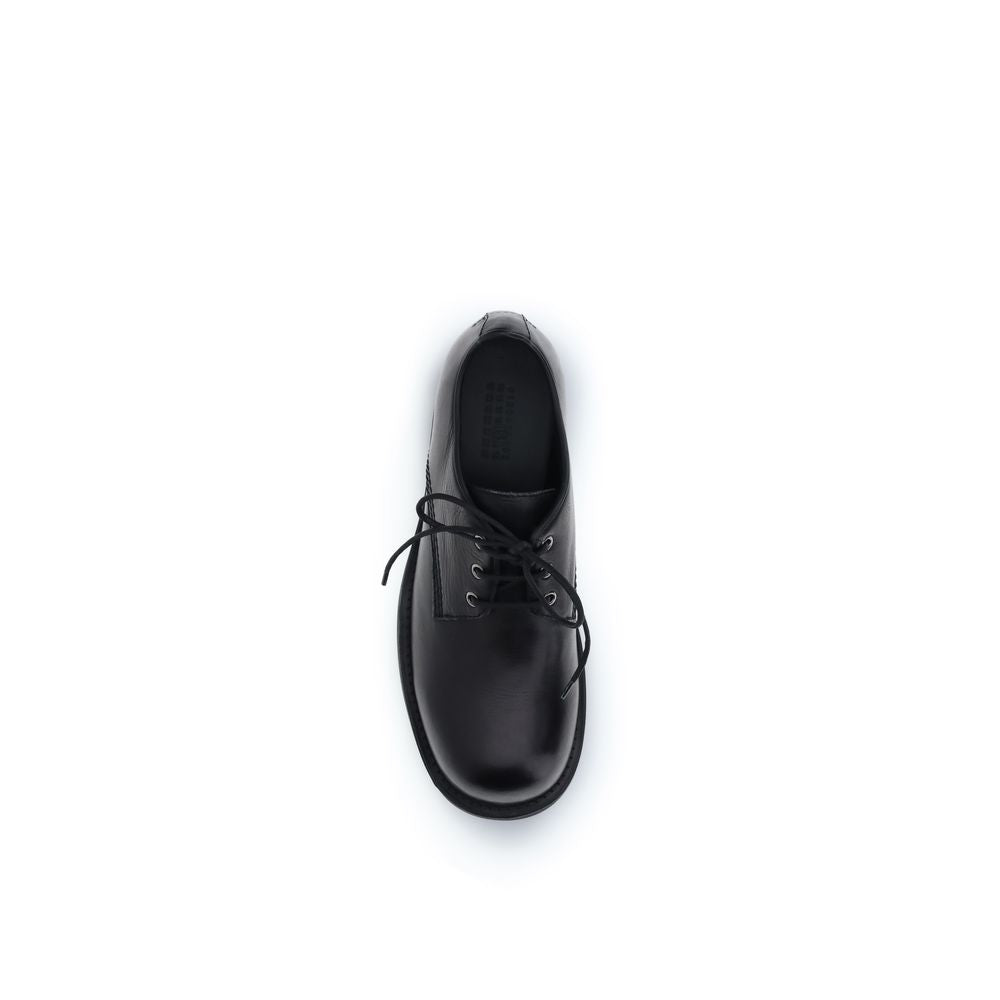 Black Calf Leather Bos Taurus Oxfords And Derbies - ventzia
