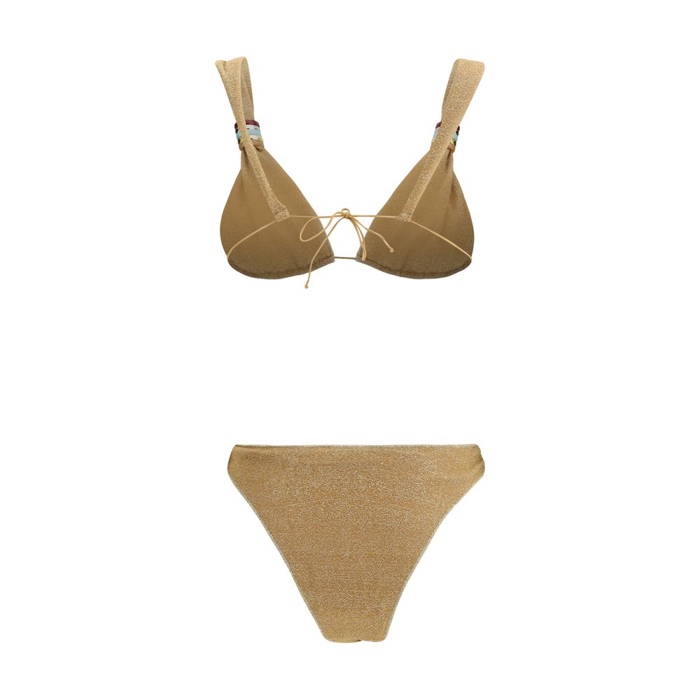 Gold Polyamide Bikini - ventzia