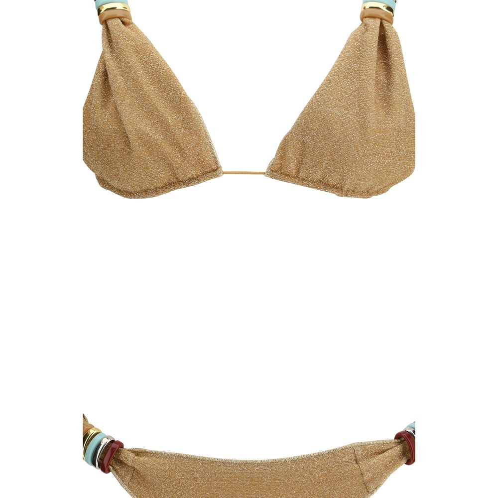 Gold Polyamide Bikini - ventzia