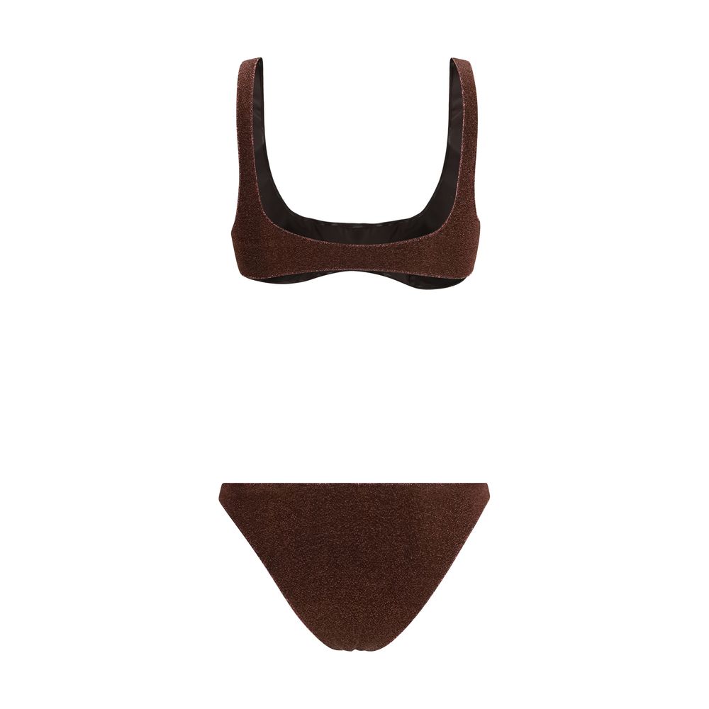 Brown Polyamide Bikini - ventzia