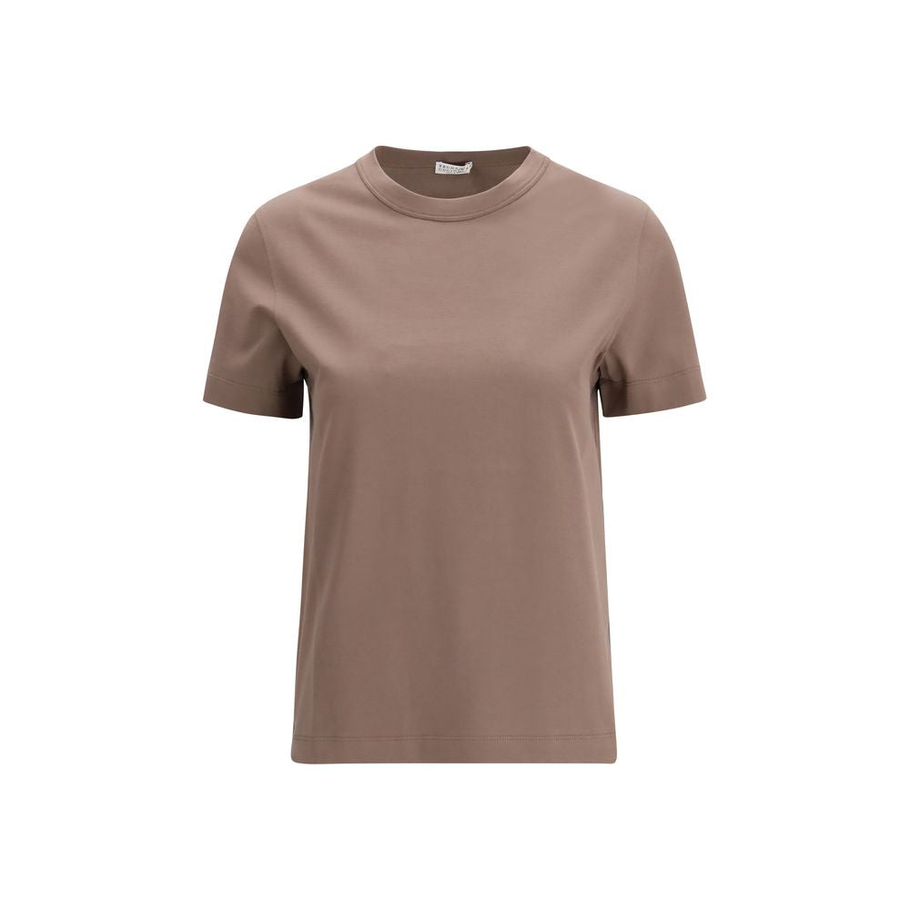 Brown Cotton T-Shirt - ventzia