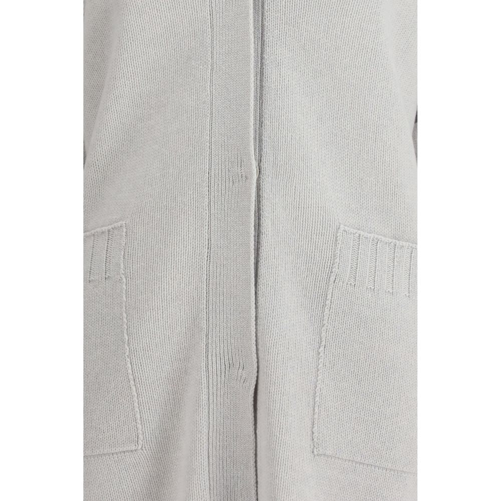 Gray Wool Cardigan