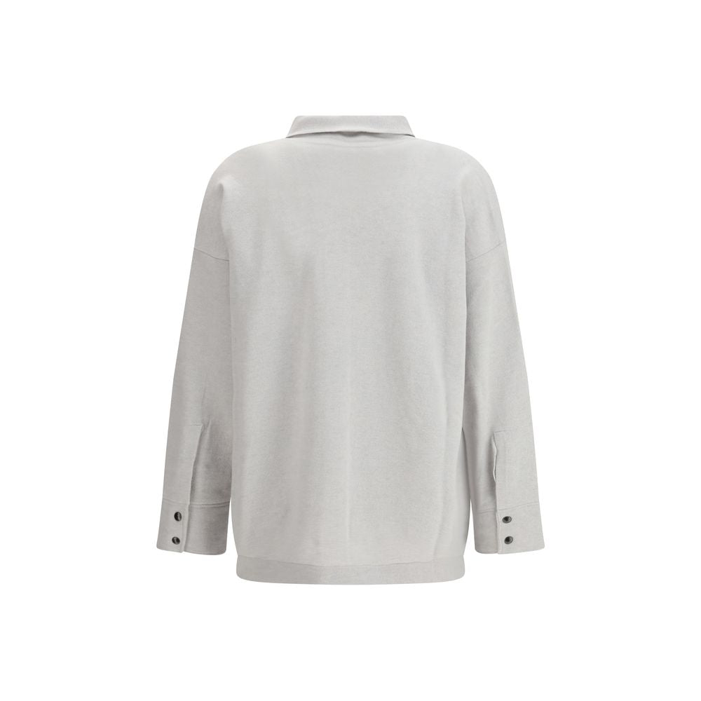Gray Fleece Wool Shirt - ventzia