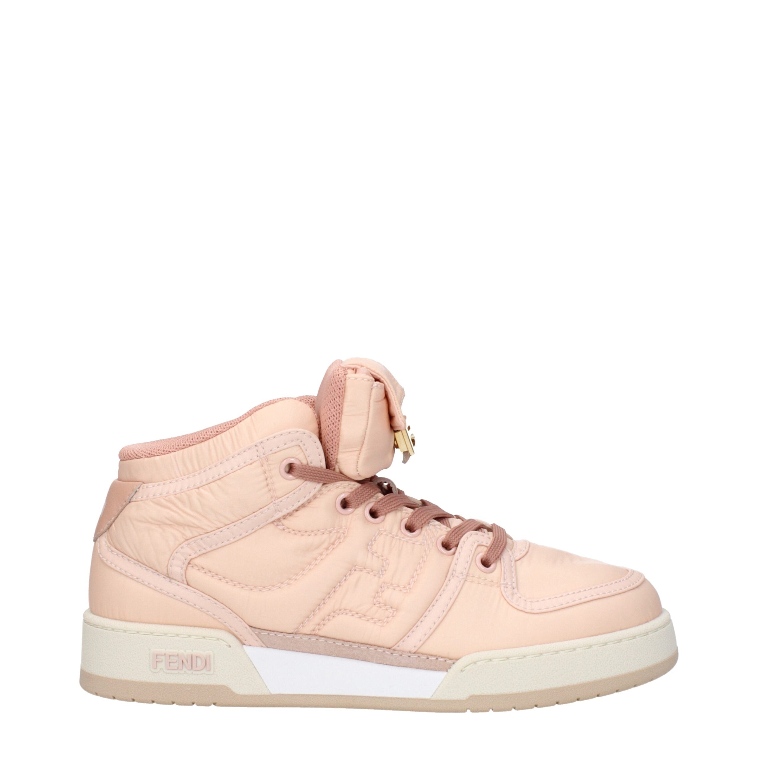 Pink Nylon High Top Sneakers - ventzia
