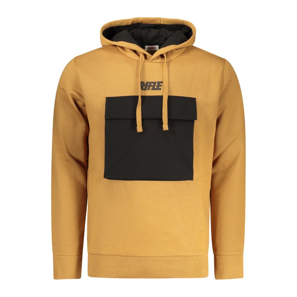 Marrone Cotton Men's Sweatshirt - ventzia
