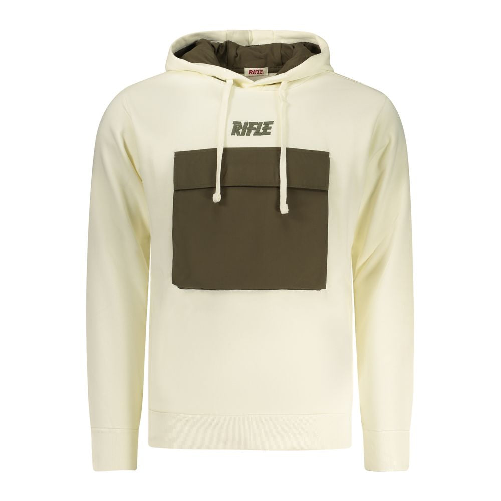 White Cotton Men's Sweatshirt - ventzia