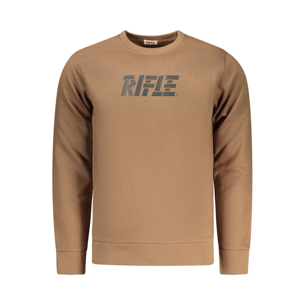 Marrone Cotton Men Sweatshirt - ventzia