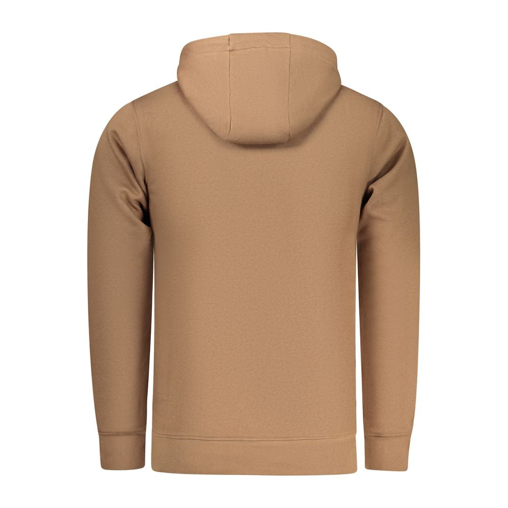 Marrone Cotton Men Sweatshirt - ventzia