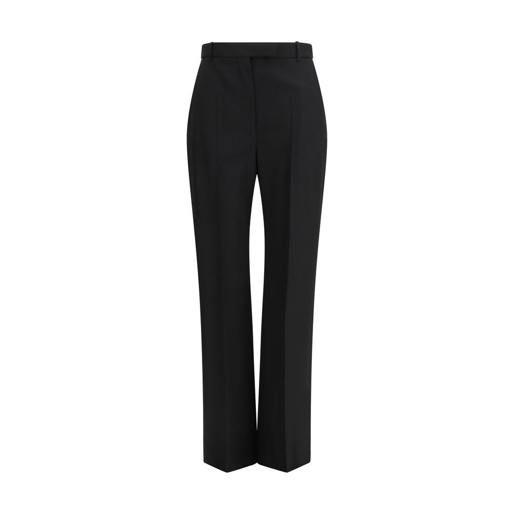 Black Cotton Dress Pants - ventzia
