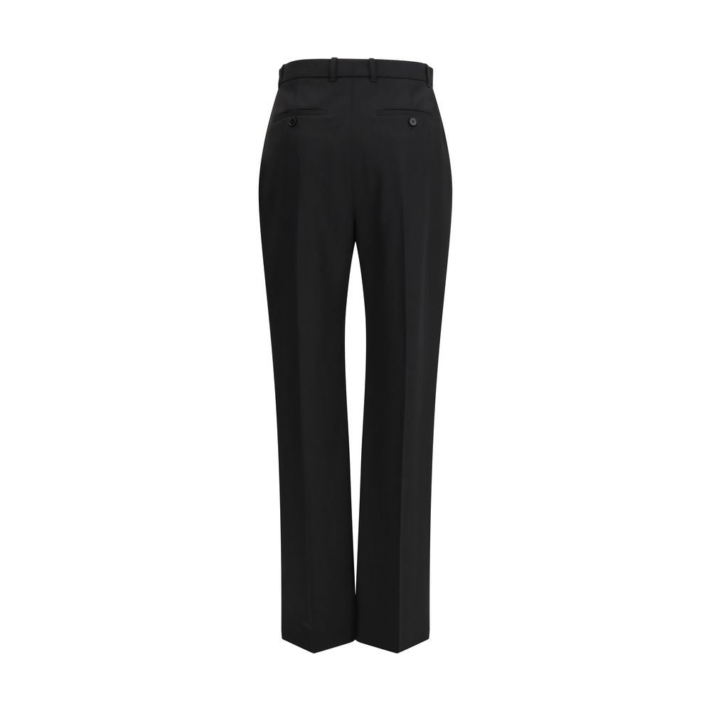 Black Cotton Dress Pants - ventzia
