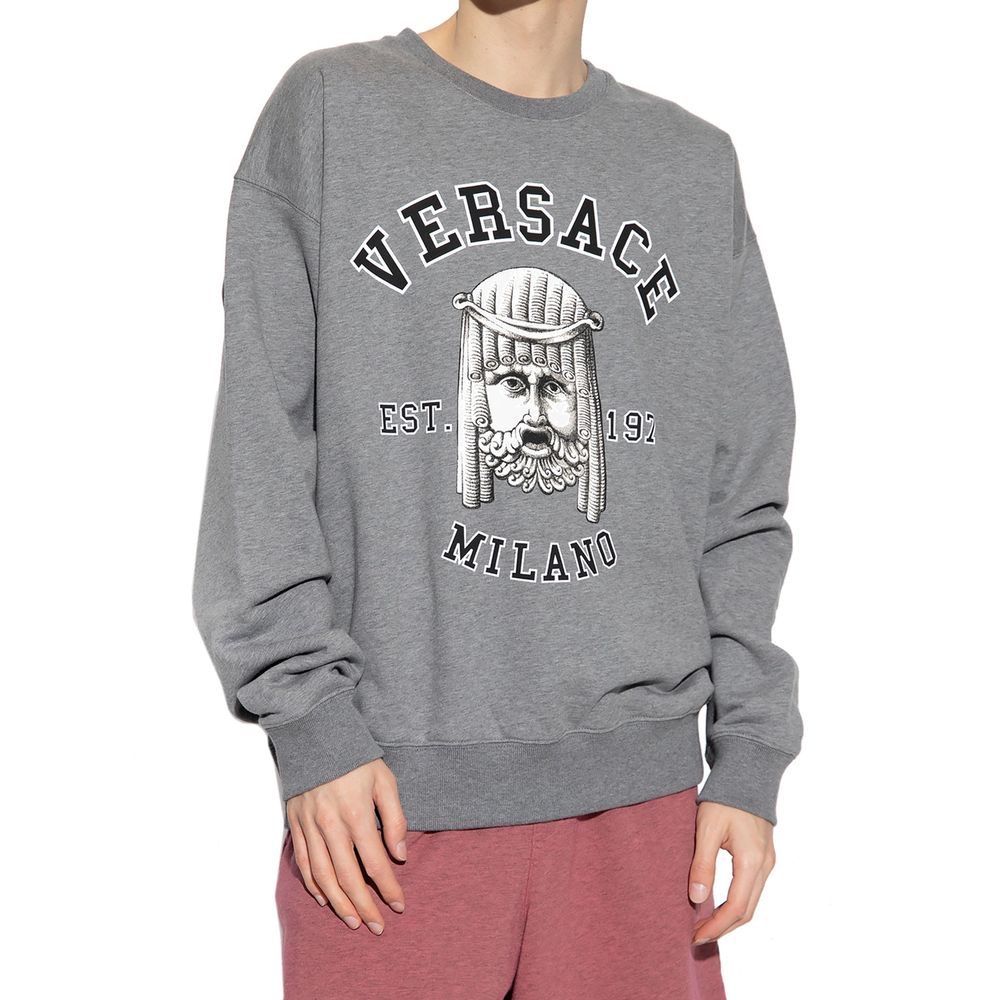 Gray Cotton Sweatshirt - ventzia