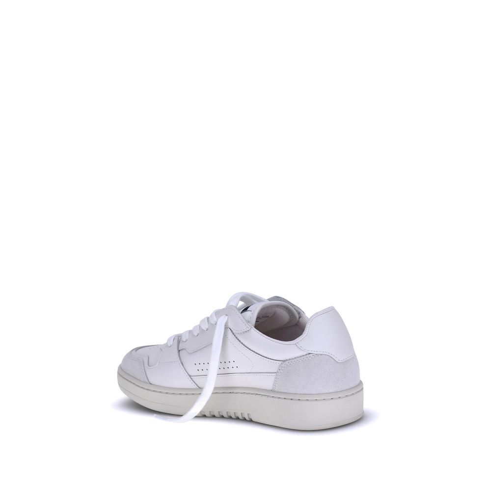 White Calf Leather Bos Taurus Low Top Sneakers