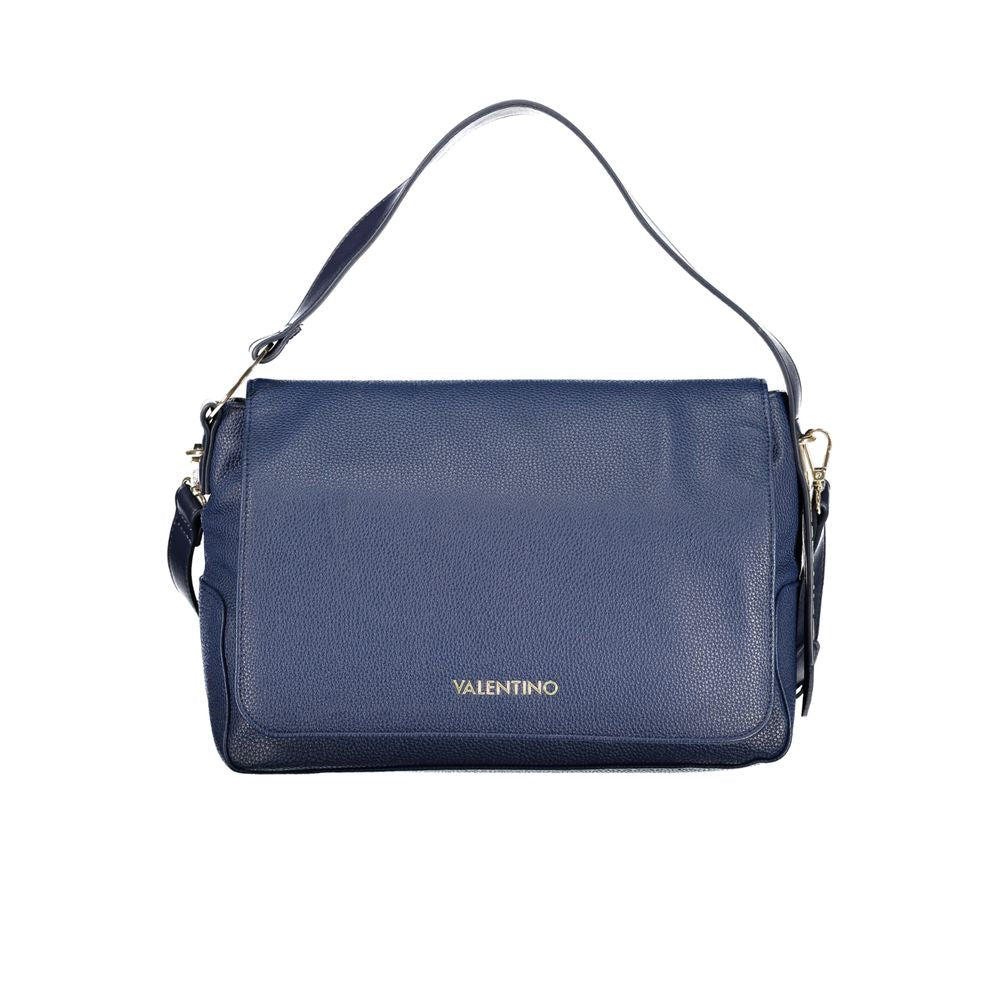 Blue Polyurethane Women Shoulder Bag - ventzia