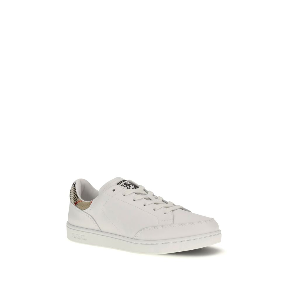 White Calf Leather Bos Taurus Low Top Sneakers - ventzia