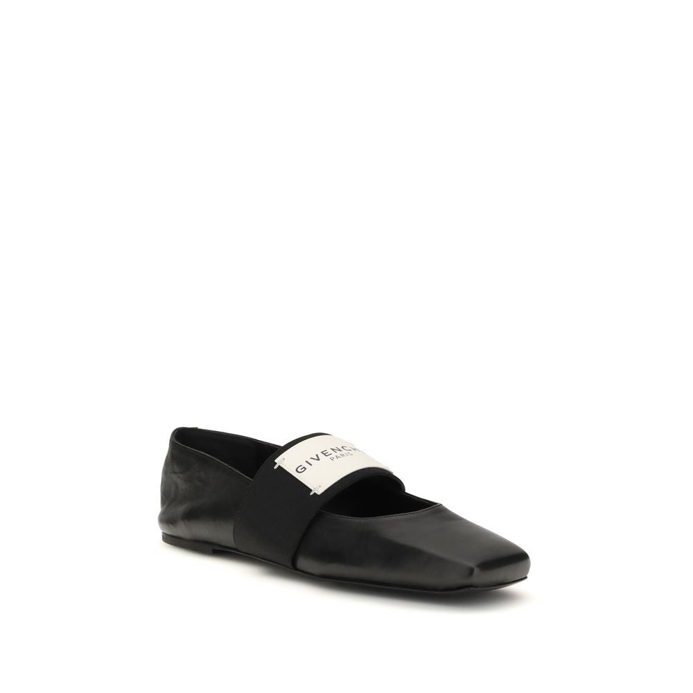 Black Lamb Ovis Aries Aries Ballet Flats - ventzia