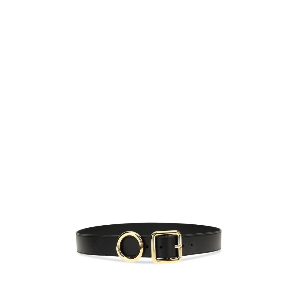 Black Calf Leather Bos Taurus Regular Belt - ventzia