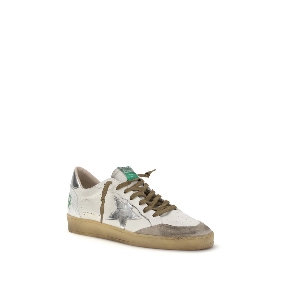 White Calf Leather Bos Taurus Low Top Sneakers - ventzia