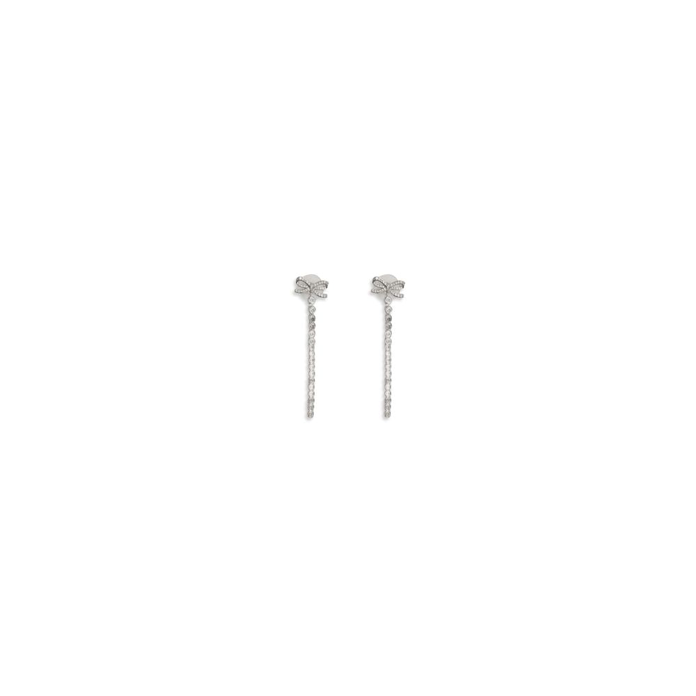 Silver Brass Earrings - ventzia
