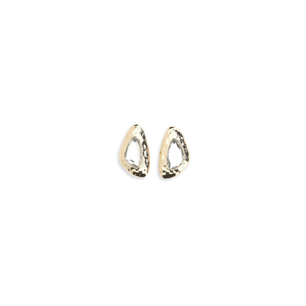 Gold Brass Earrings - ventzia