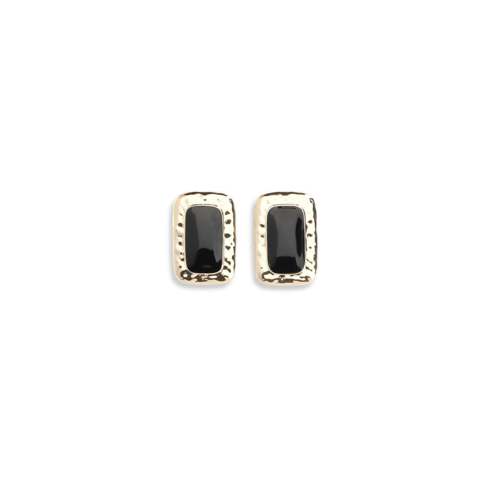 Gold Brass Earrings - ventzia