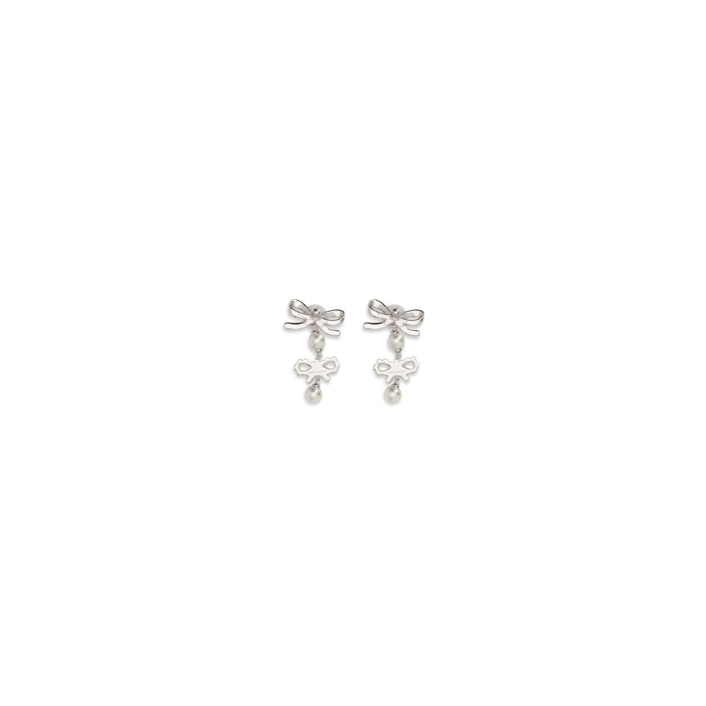 Silver Brass Earrings - ventzia