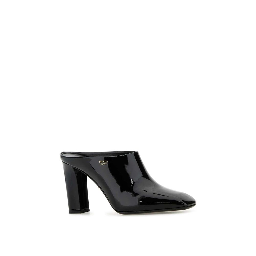 Black Calfskin Mules - ventzia