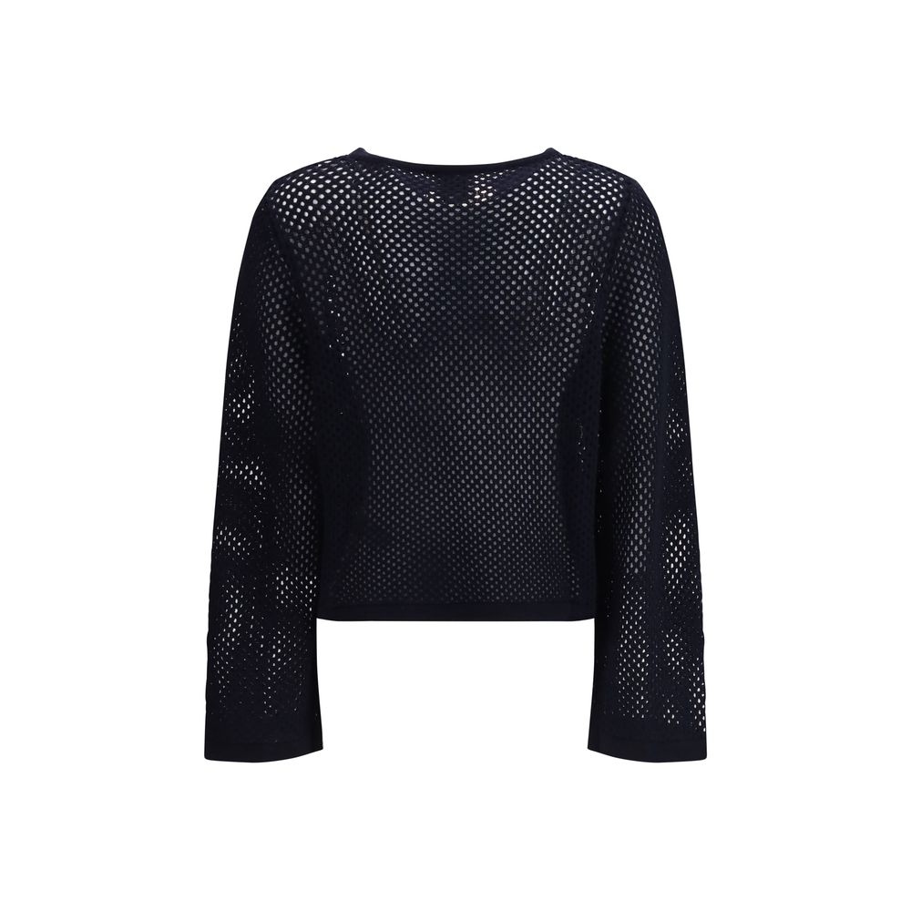 Blue Fleece Wool Sweatshirt - ventzia
