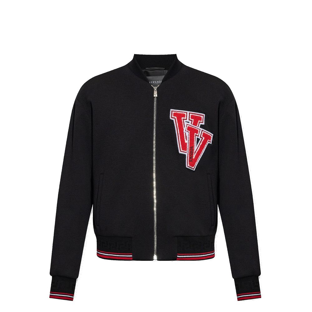 Black Virgin Wool Bomber - ventzia
