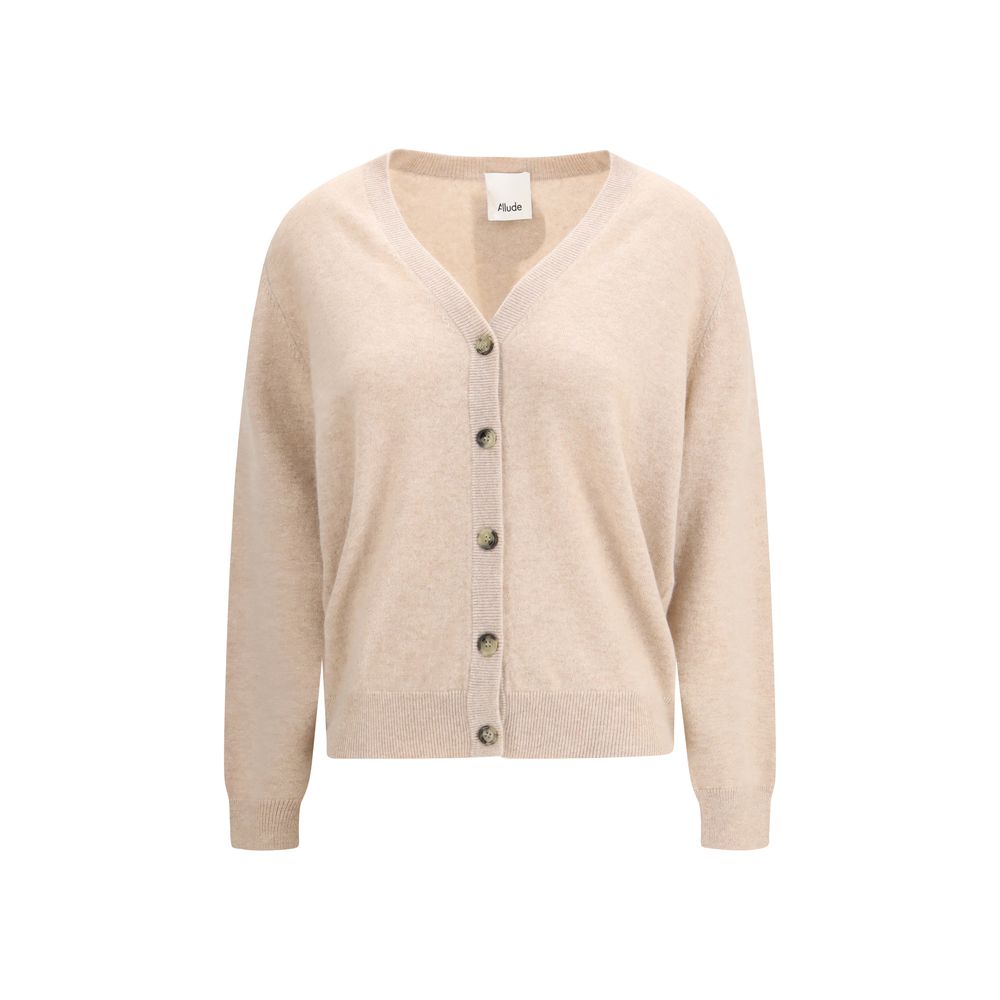 Beige Cashmere Cardigan - ventzia