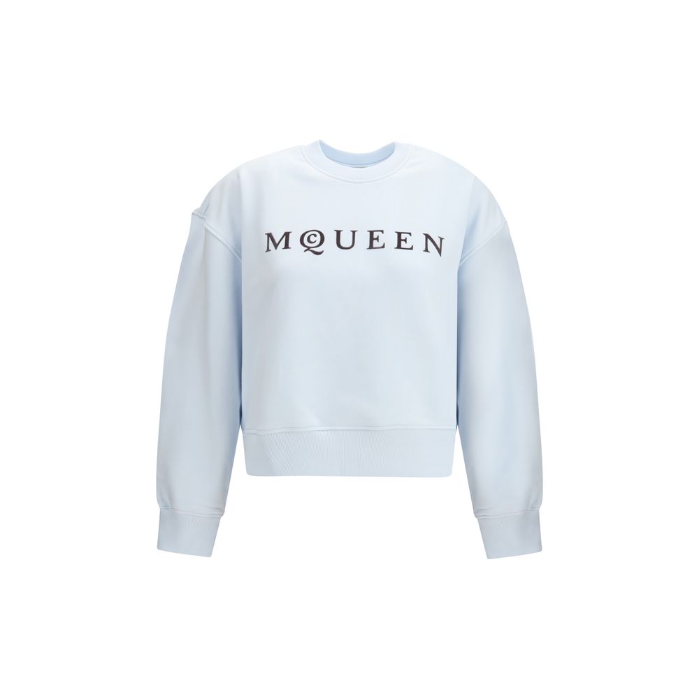Blue Cotton Sweatshirt - ventzia