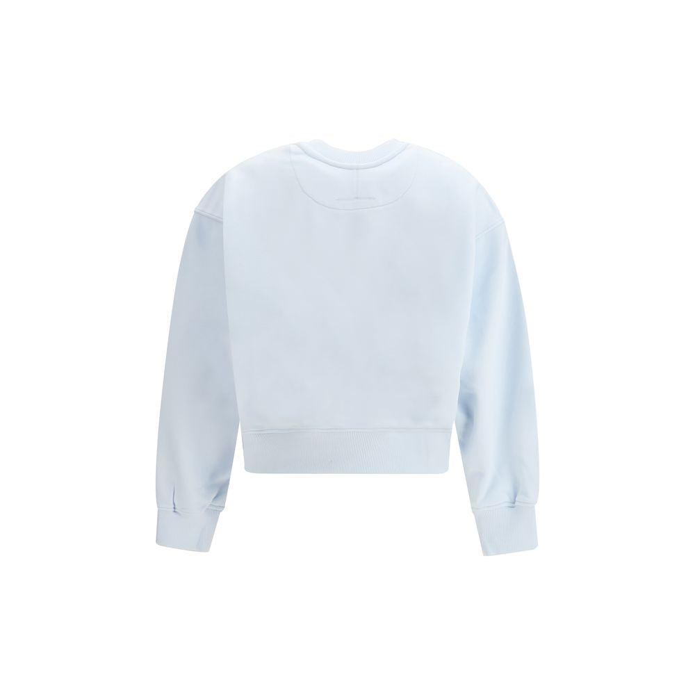 Blue Cotton Sweatshirt - ventzia