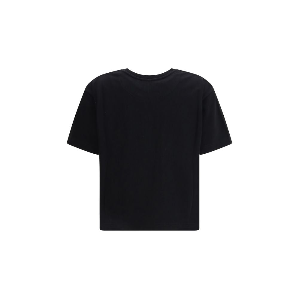 Black Cotton T-Shirt - ventzia