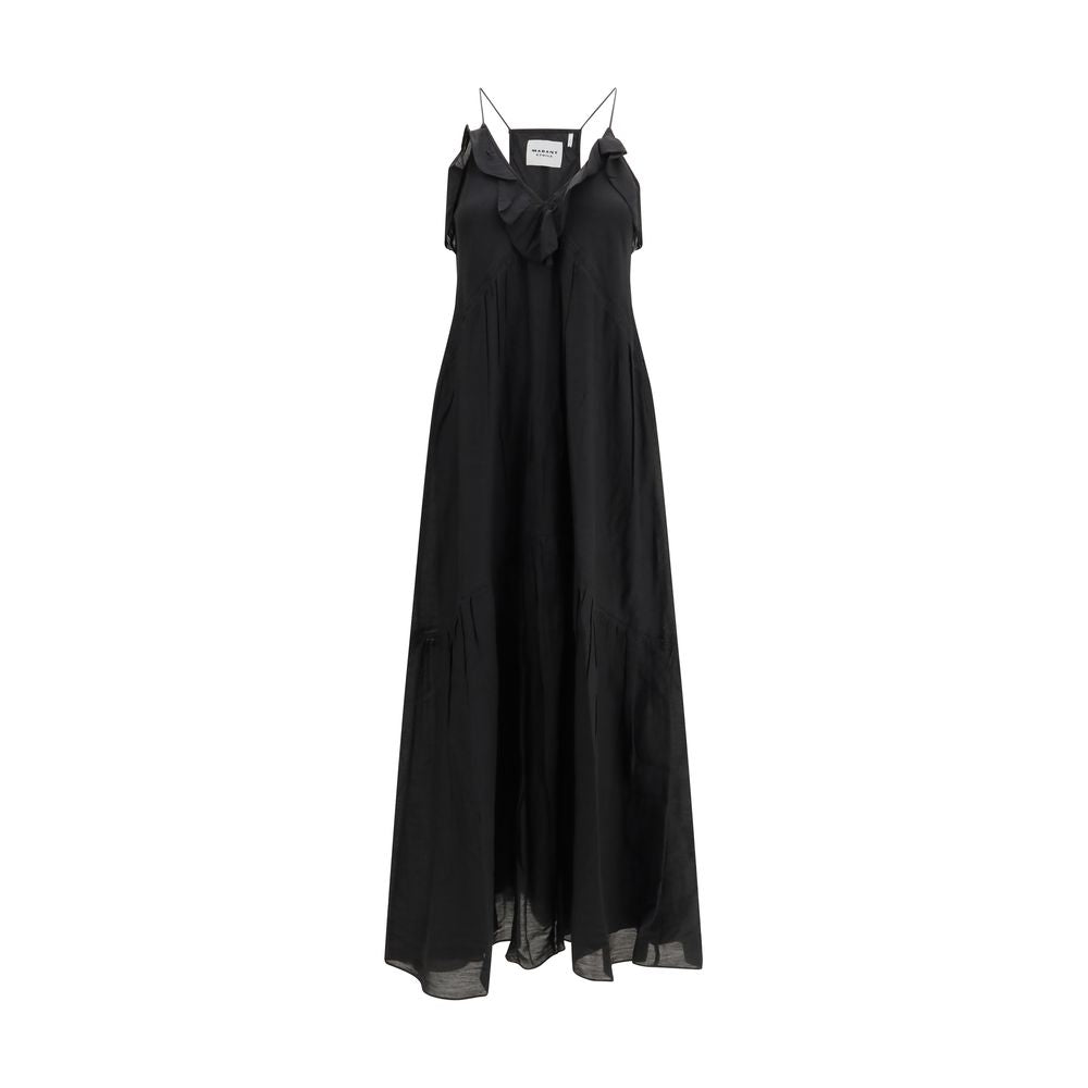 Black Cotton Casual Dress - ventzia
