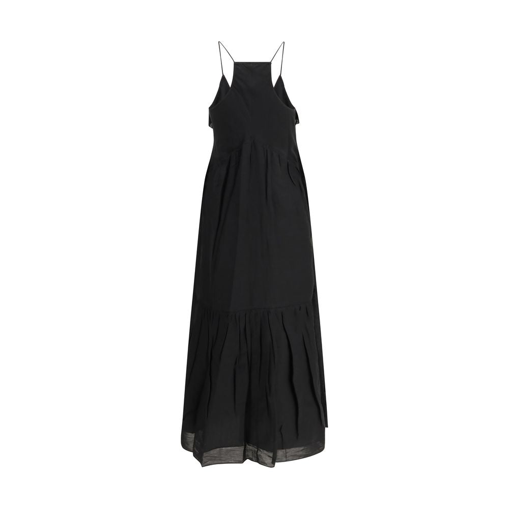 Black Cotton Casual Dress - ventzia