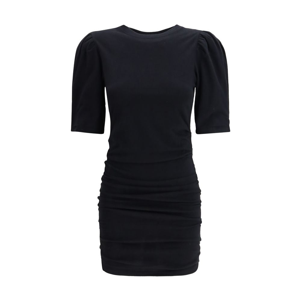 Black Cotton Casual Dress - ventzia