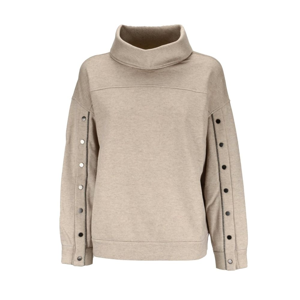 Beige Cashmere Sweatshirt - ventzia