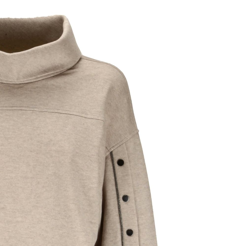 Beige Cashmere Sweatshirt - ventzia