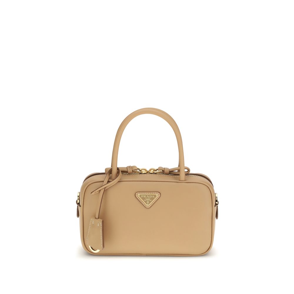 Beige Calf Leather Bos Taurus Handbag - ventzia