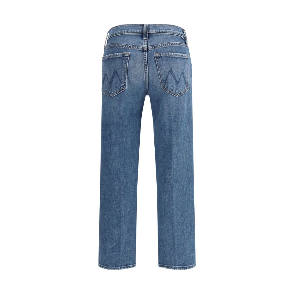 Blue Cotton Relaxed Fit Jeans - ventzia