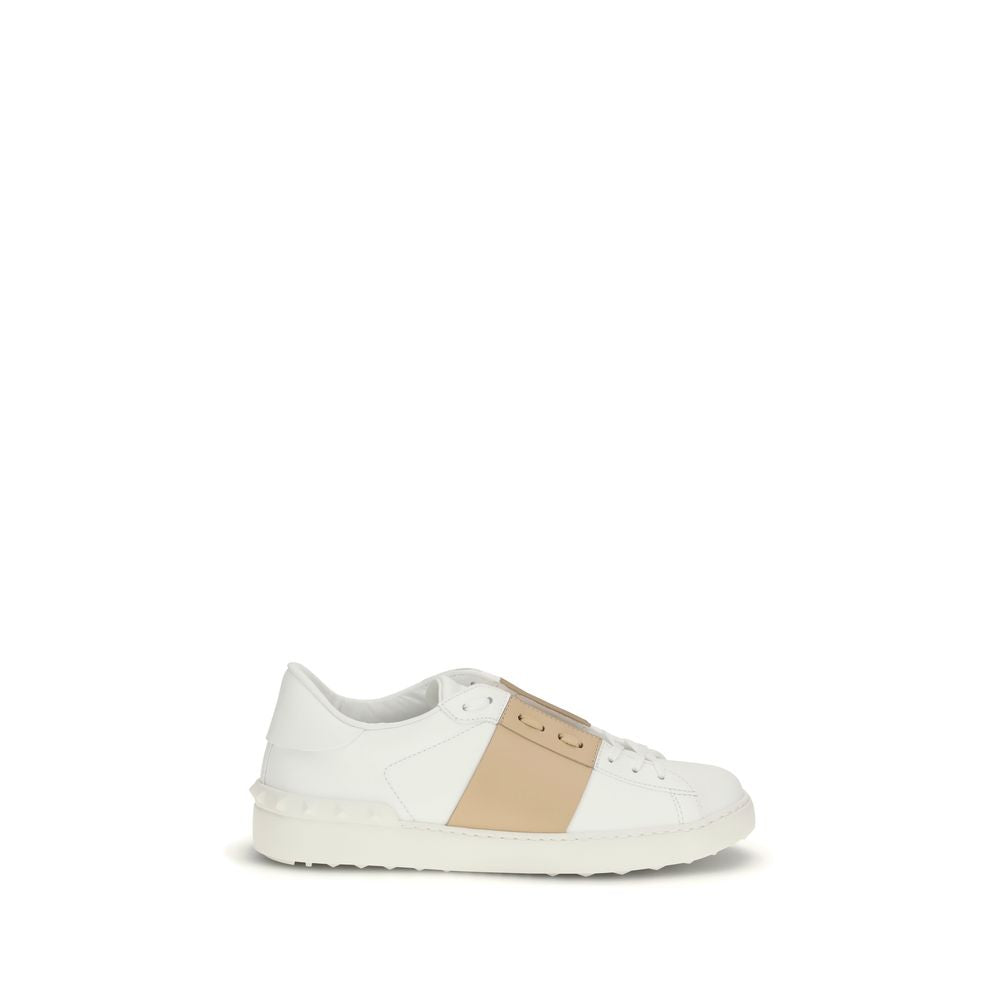 White Calf Leather Bos Taurus Low Top Sneakers - ventzia
