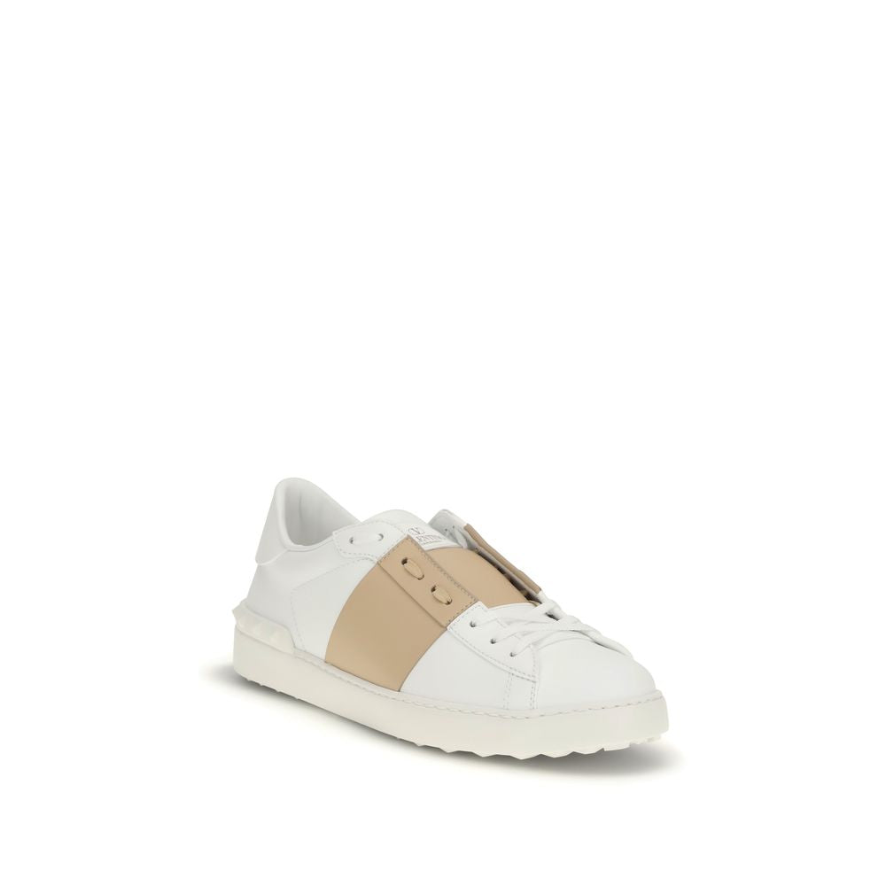 White Calf Leather Bos Taurus Low Top Sneakers - ventzia