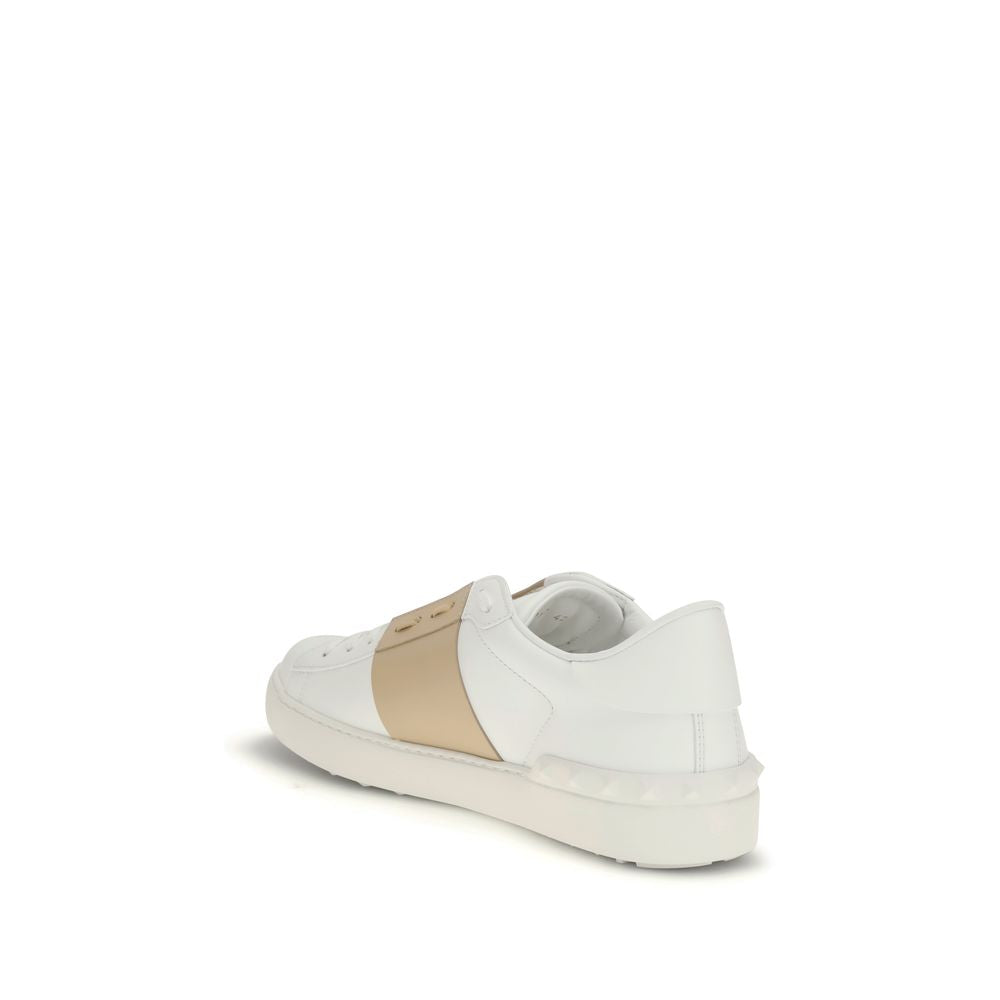 White Calf Leather Bos Taurus Low Top Sneakers - ventzia