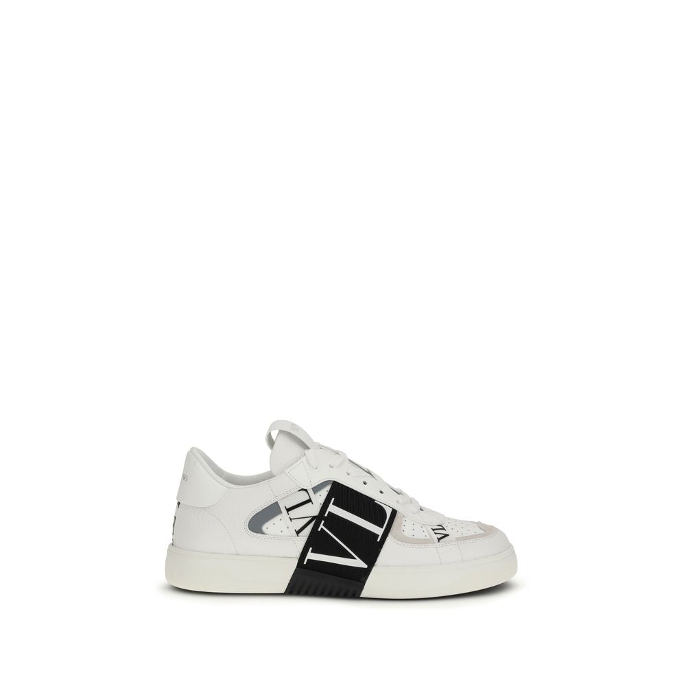 White Calf Leather Bos Taurus Low Top Sneakers - ventzia