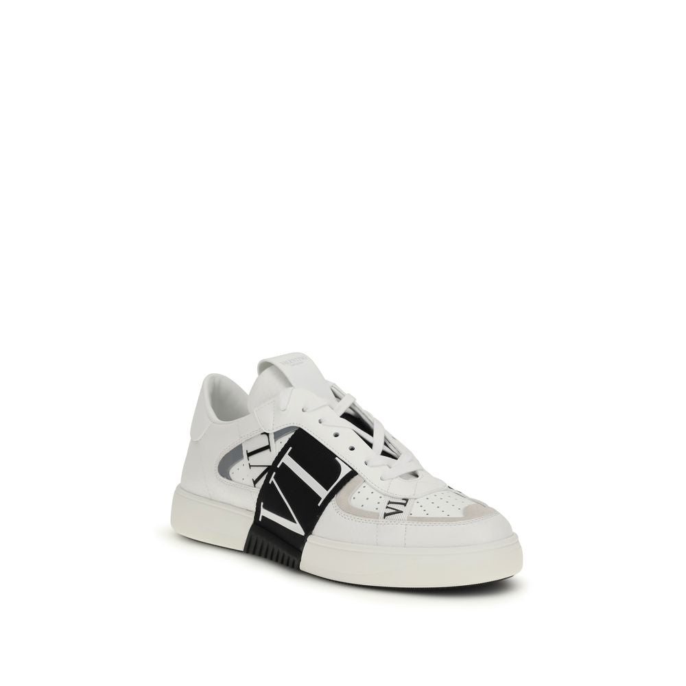 White Calf Leather Bos Taurus Low Top Sneakers - ventzia