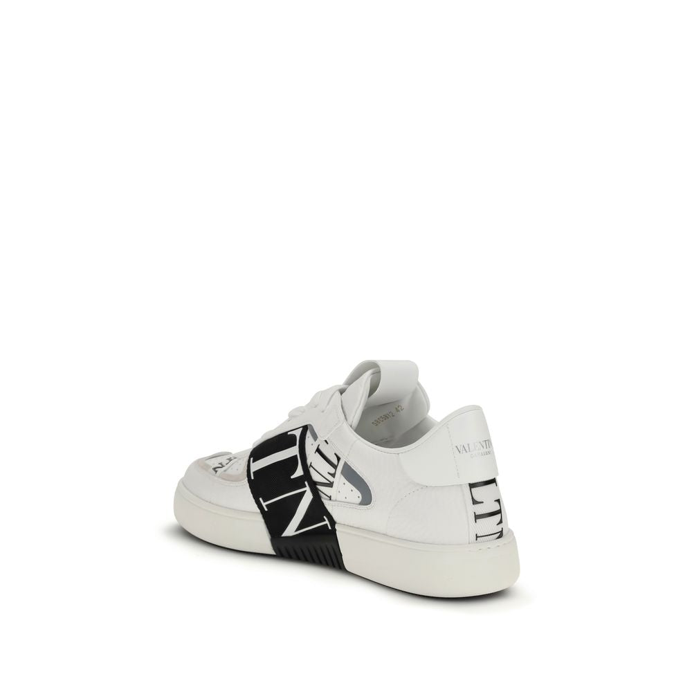 White Calf Leather Bos Taurus Low Top Sneakers - ventzia