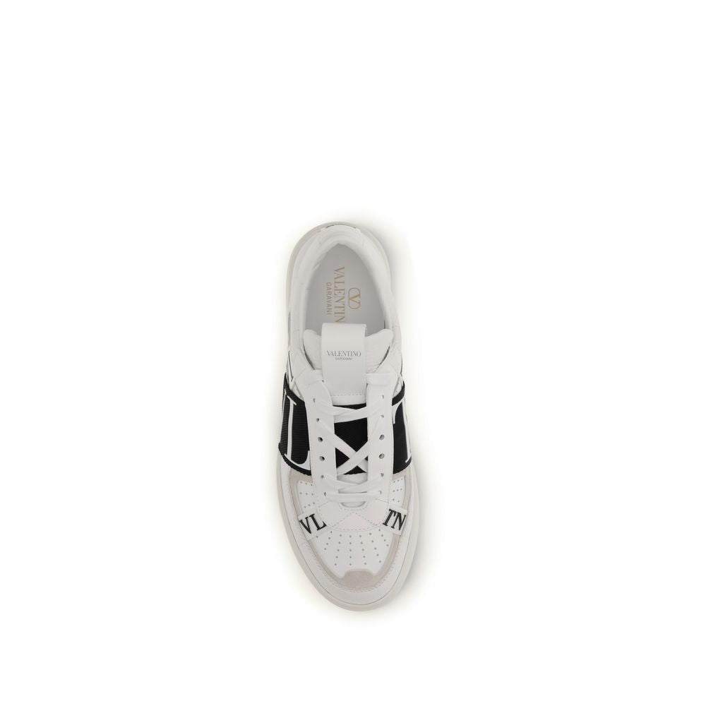 White Calf Leather Bos Taurus Low Top Sneakers - ventzia