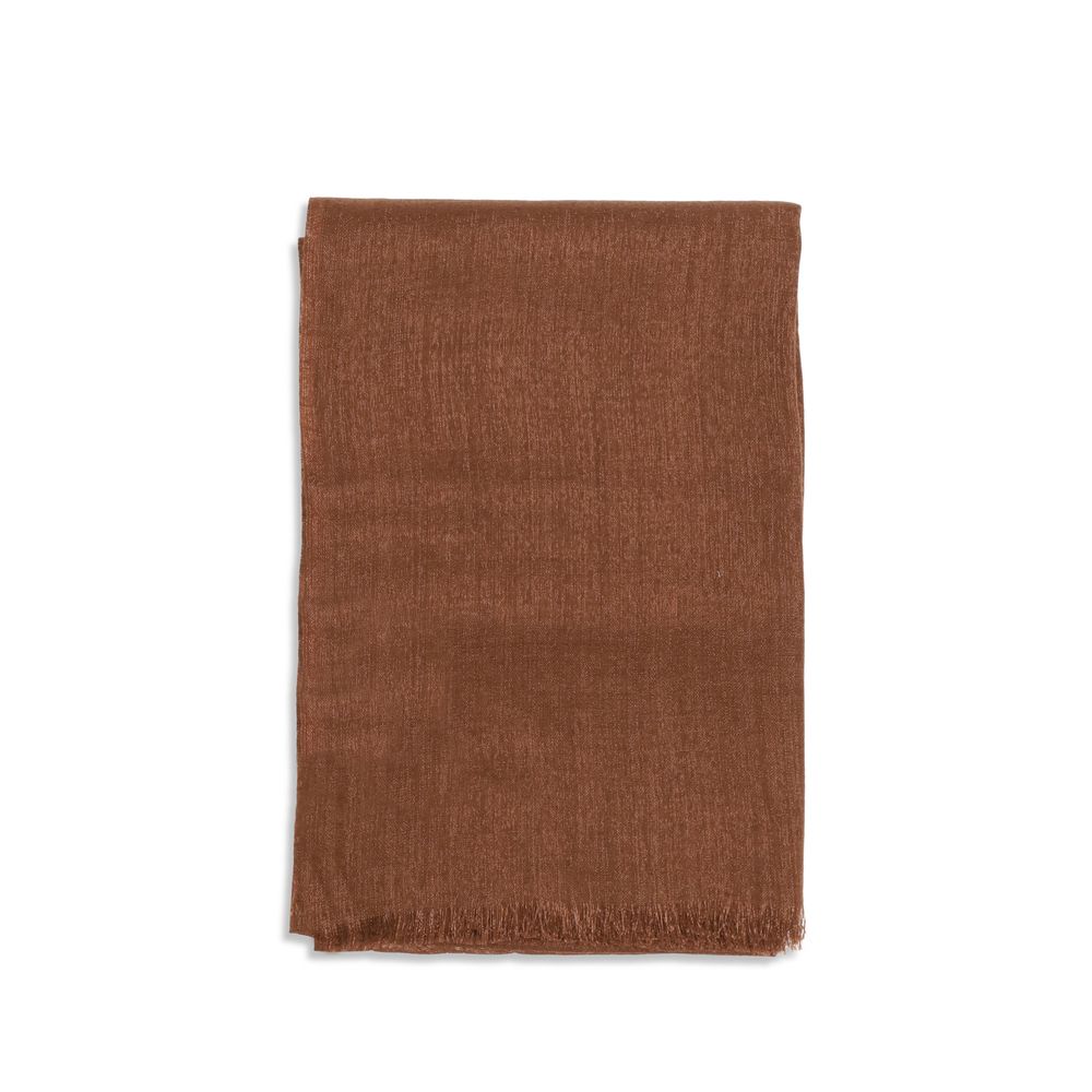 Brown Cashmere Scarf - ventzia