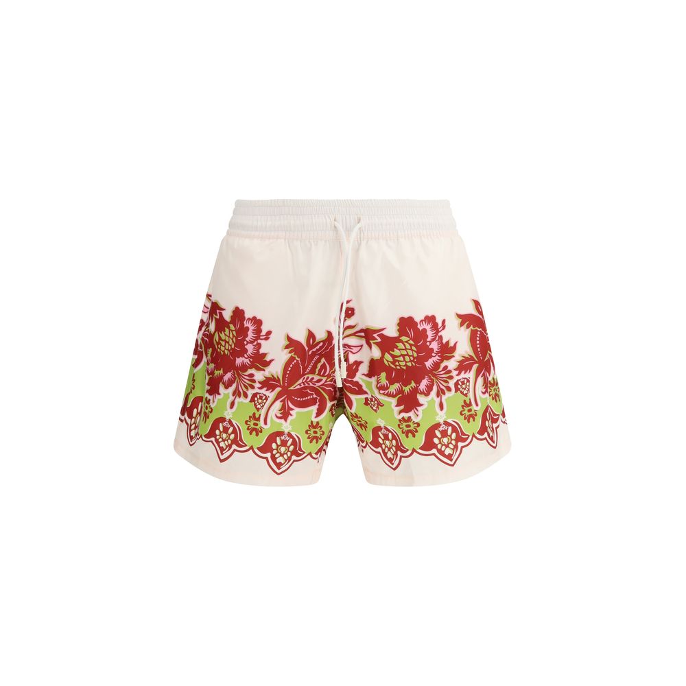 Multicolor Polyester Shorts - ventzia
