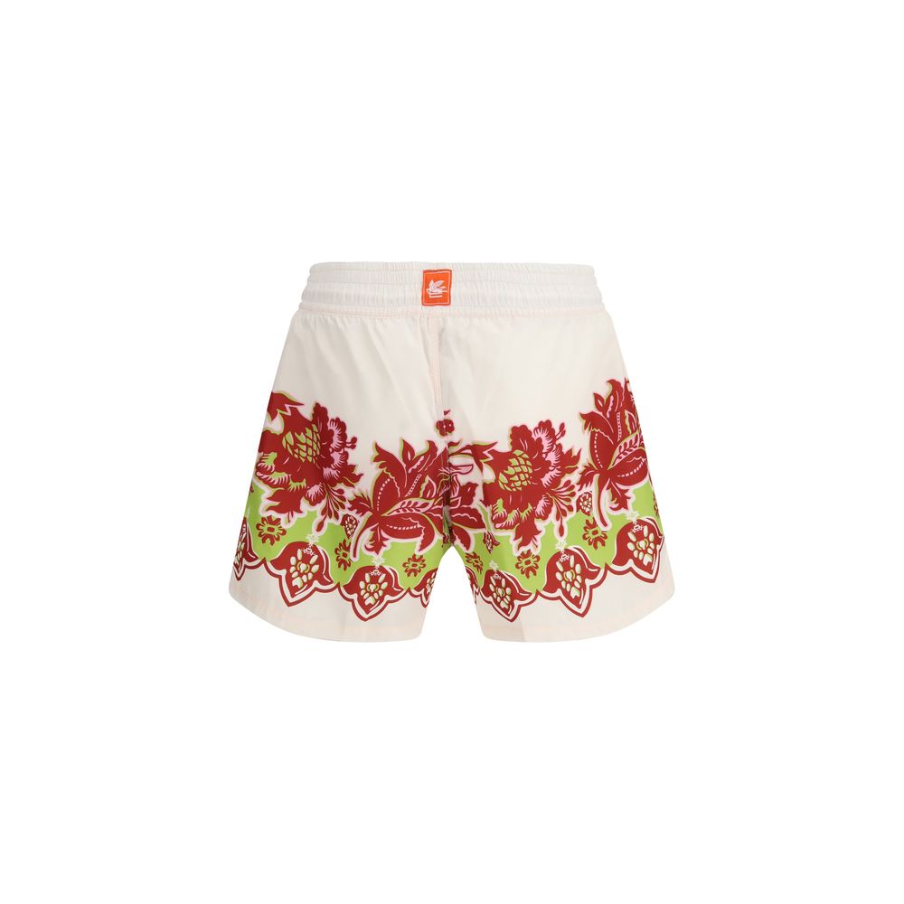 Multicolor Polyester Shorts - ventzia