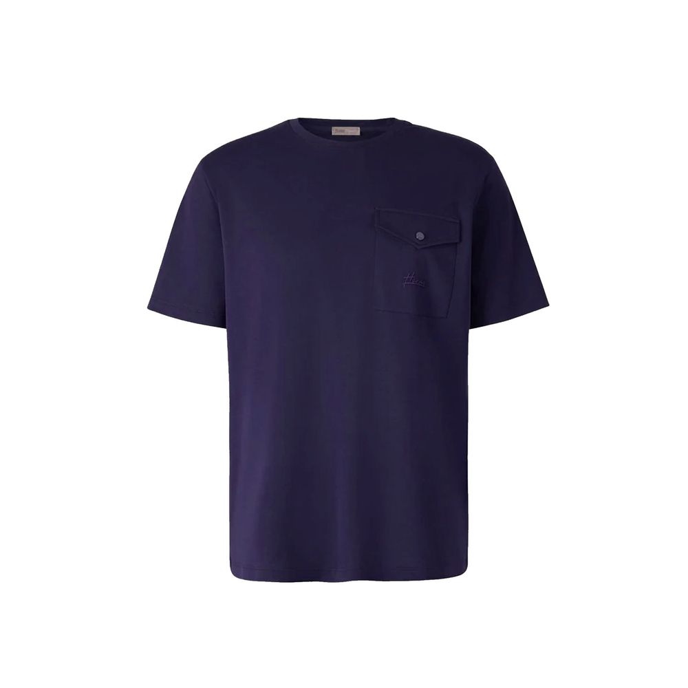 Blue Cotton T-Shirt - ventzia